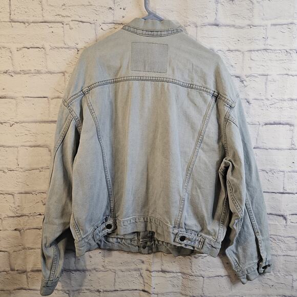 Vintage Levi's Denim Trucker Jacket Made In USA Men’s L 70598-4834 Made USA 90s - Picture 4 of 7